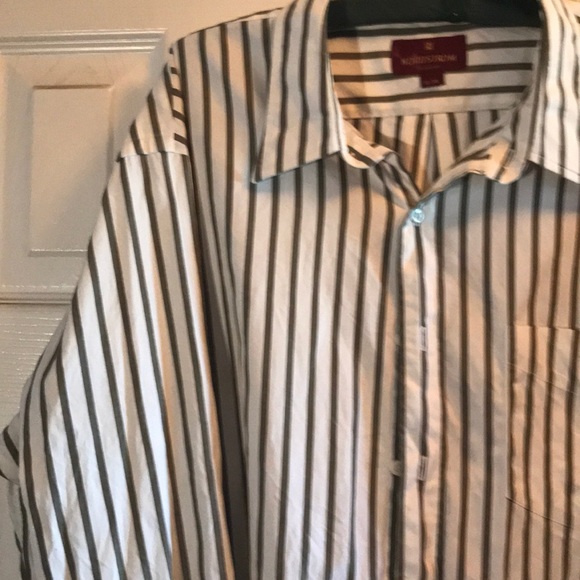 Nordstrom black & white striped shirt SOLD - Picture 2 of 8
